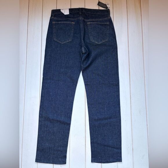 NWT BR Mid Rise Straight Leg Jeans (Hemmed) - Picture 3 of 14